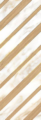Декор Calacatta Oro Chevron 24.2x70 глянцевый керамический