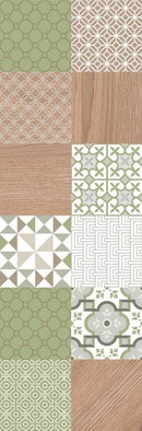 Настенная плитка Milagro Patch 20x60 Emtile матовая керамическая УТ-00010034