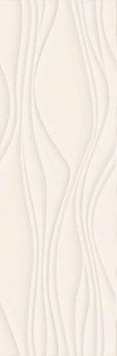 Настенная плитка Neve Bianco Struktura Mat. Paradyz Ceramika 25x75 рельефная (структурированная), матовая керамическая 5902610517440