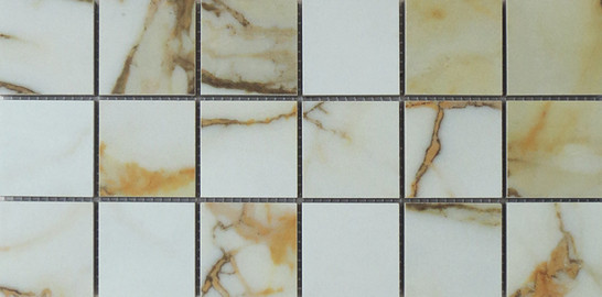 Мозаика Mk.CalMv1530rm 15х30 керамогранит матовая, бежевый, белый