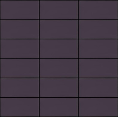 Мозаика Seta Melanzana керамика 30х30 см Appiani матовая чип 50х100 мм, фиолетовый SET 2006