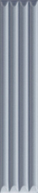 Настенная плитка Up Cannettato Blue Matte 5х25 La Fabbrica матовая, рельефная (структурированная) керамическая 192127