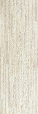 Настенная плитка Baldocer Wand Boulevard Caramel ректификат белая глина 40x120 матовая, рельефная керамическая