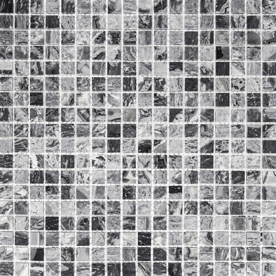 Мозаика Imagine Lab SLK1154P камень 30.5х30.5 см матовая чип 15x15 мм, темно-серая