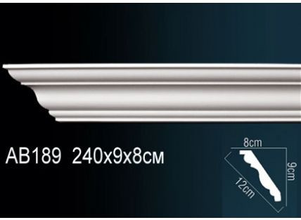 Перфект Карниз потолочный гладкий AB189