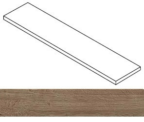 Ступень угловая Fusion Oak Rustic Scalino Ang. Dx 33x120 керамогранит матовая Atlas Concorde 620070003284