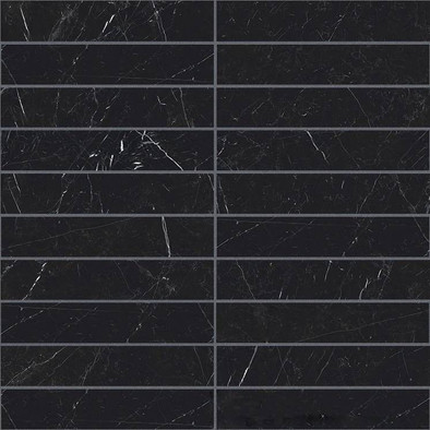 Мозаика I Classici Marquinia Mos.3x15 Glossy (750879) 30x30 керамогранит  глянцевая, черный
