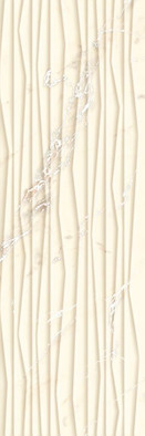 Настенная плитка Serene Bianco Struktura Rekt 25x75 матовая, рельефная (структурированная) керамическая