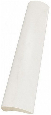 Бордюр Pencil Bullnose Carrara 3x15 глянцевый керамический