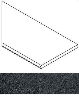 Титанио Бортик 30x60 Закругленный Левый Titanio Bor.30x60 Round Sx матовый