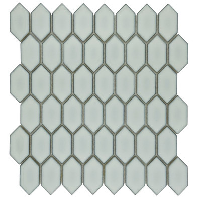 Мозаика Marble Mosaic Rombi White стекло 30.3х33 см глянцевая чип 35x48 мм, белый