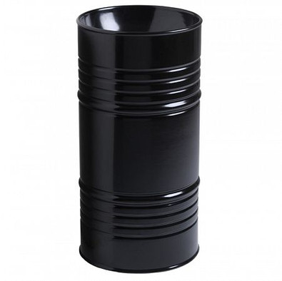 Раковина Kerasan Artwork Barrel 4742K31 отдельностоящая, слив в пол, черный матовый