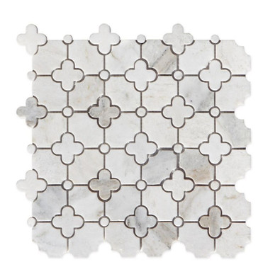Мозаика Orro Mosaic Estetic Light мрамор 29.8х9.8 см полированная белый, серый
