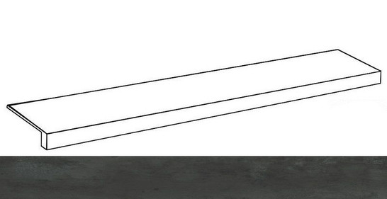 Ступень фронтальная Серфейс Стил160/Surface Steel Scal.160 керамогранит фото Ступень фронтальная Серфейс Стил160/Surface Steel Scal.160 керамогранит