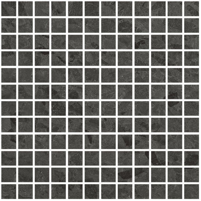Мозаика Living Ceramics Eme Mosaic Anthracite Anti-Slip 30x30 керамогранит чип 25х25 мм, черный LV11332