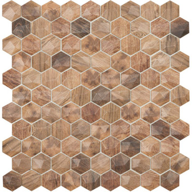 Мозаика Hex Woods № 4700D (на сетке)