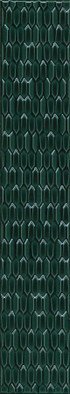 Бордюр LSB001 Левада Зеленый Темный глянцевый 7х40 Kerama Marazzi керамический