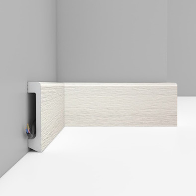 Плинтус напольный D235-16 ДМ Decomaster (80х17х2400 мм)