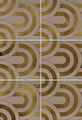 Декор Vives Hanami Takada Nuez Oro 23x33.5 керамический