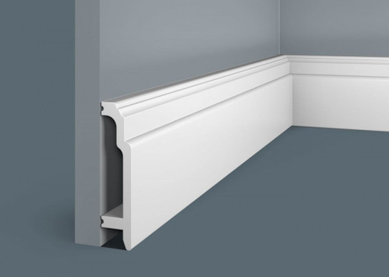 Cosca Напольный плинтус PX003, 102х24, 2000 мм, Экополимер/16