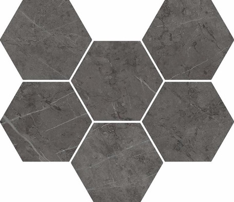 Декор Шарм Эво Антрацит Мозаика Гексагон / Charme Evo Antracite Mosaico Hexagon керамогранит фото Декор Шарм Эво Антрацит Мозаика Гексагон / Charme Evo Antracite Mosaico Hexagon керамогранит