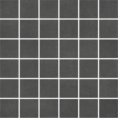 Мозаика Mosaic Concrete Anthracite керамогранит 29.7х29.7 см матовая черная