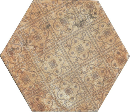 Керамогранит Pompeia Decor Marron 20x24 (0.915) матовый