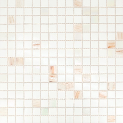 Мозаика Imagine Lab GL45052 стекло 32.7х32.7 см глянцевая чип 23х23 мм, бежевый, белый