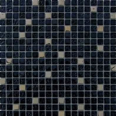 Мозаика Antracit 1.5x1.5 стеклянная 30x30