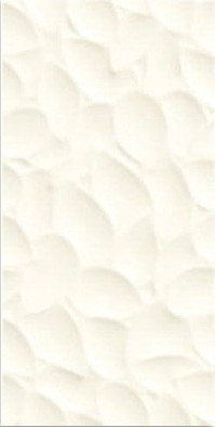 Настенная плитка Leaf White matt 30x60 рельефная керамическая