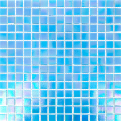 Мозаика Imagine Lab GL45027 стекло 32.7х32.7 см глянцевая чип 23х23 мм, голубой