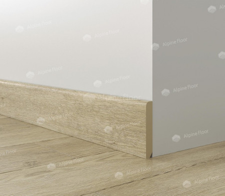 Alpine Floor плинтус SK 13-3 Дуб Ваниль Селект 80х12.5х2200 ламинированный spc фото Alpine Floor плинтус SK 13-3 Дуб Ваниль Селект 80х12.5х2200 ламинированный spc