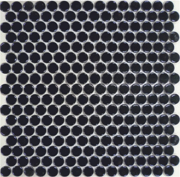 Мозаика NSmosaic PS1900-09 керамика глянцевая 29.4х31.5 см чип 19х19 мм, черный