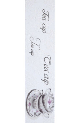 Декор Veronika Tea Cup Blanco Brillo керамический