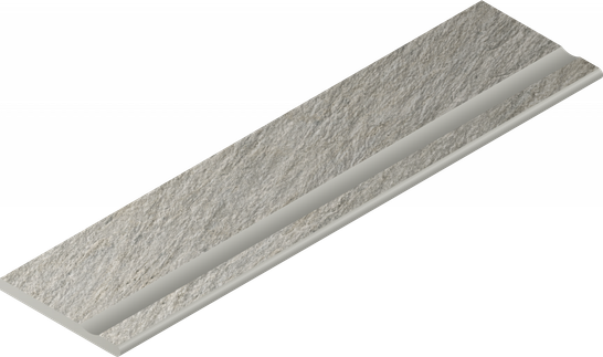 Керамогранит Magma Silver Bordo 30x120 Svasato Round Italon x2 структурированный бортик закругленный с выемкой 620090001301