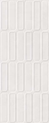 Настенная плитка Alure Oval White 30х75 Cifre матовая, рельефная (структурированная) керамическая 78803746