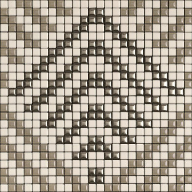 Мозаика Pegg001 керамика 30х30 см Appiani Allure матовая чип 12х12 мм, бежевый, коричневый