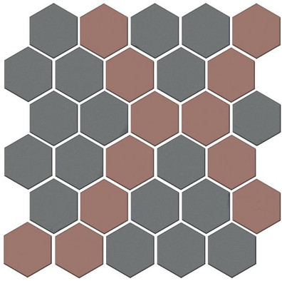 Мозаика AD\A672\MM Агуста 5 Мозаичный 29.7х29.8 см керамогранит Kerama Marazzi матовая, розовый, серый