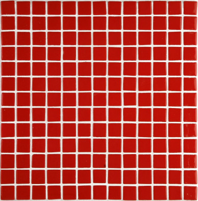 Мозаика Ezarri 2537-E стекло 31.3х49.5 см глянцевая чип 25х25 мм, красный