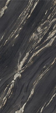 Керамогранит Marmi Maximum Nero Damascato Lucidato 150х300 Graniti Fiandre полированный универсальная плитка MML14761530