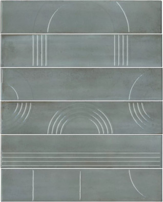 Панно KMP3STA002RN6X Мажорель Голубой глянцевый (из 6 частей 6х28,5) 36x28,5x1 Marazzi Мажорель керамическое