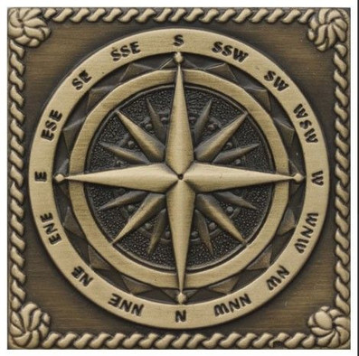 Вставка Металлическая Windrose Satined brass (бронза сатинированная) керамическая