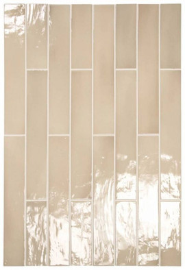 Настенная плитка Manacor Beige Argile 6.5x40 глянцевая керамическая