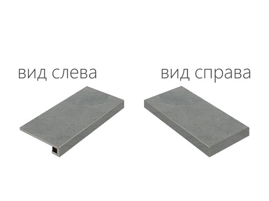 Ступень угловая Материя Карбонио Левая/Materia Carbonio Scalino Angolare Sinistro 33х60 керамогранит