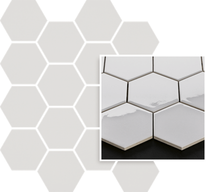 Мозаика Uniwersalna Mozaika Prasowana Grys Paradyz Hexagon керамика 22х25.5 см гладкая серый 5900144091900