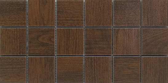 Мозаика MK.GrnwNoce1530 15х30 керамогранит матовая, коричневый