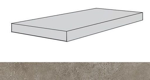 Ступень угловая Drift Light Grey Scal.80 Ang.Dx/Дрифт Лайт Грей 80 Пр керамогранит фото Ступень угловая Drift Light Grey Scal.80 Ang.Dx/Дрифт Лайт Грей 80 Пр керамогранит