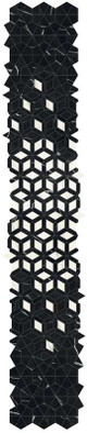 Декор Marvel Meraviglia Black Origin Diamond Lapp. 46.6х284.6 Atlas Concorde Italy керамогранит полированный AJQ8