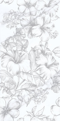 Настенная плитка Carrara Flowers 31.5x63 Azori матовая керамическая 00-00108694