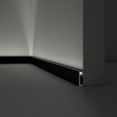 Плинтус NMC Wallstyl IL10 Black полистирол